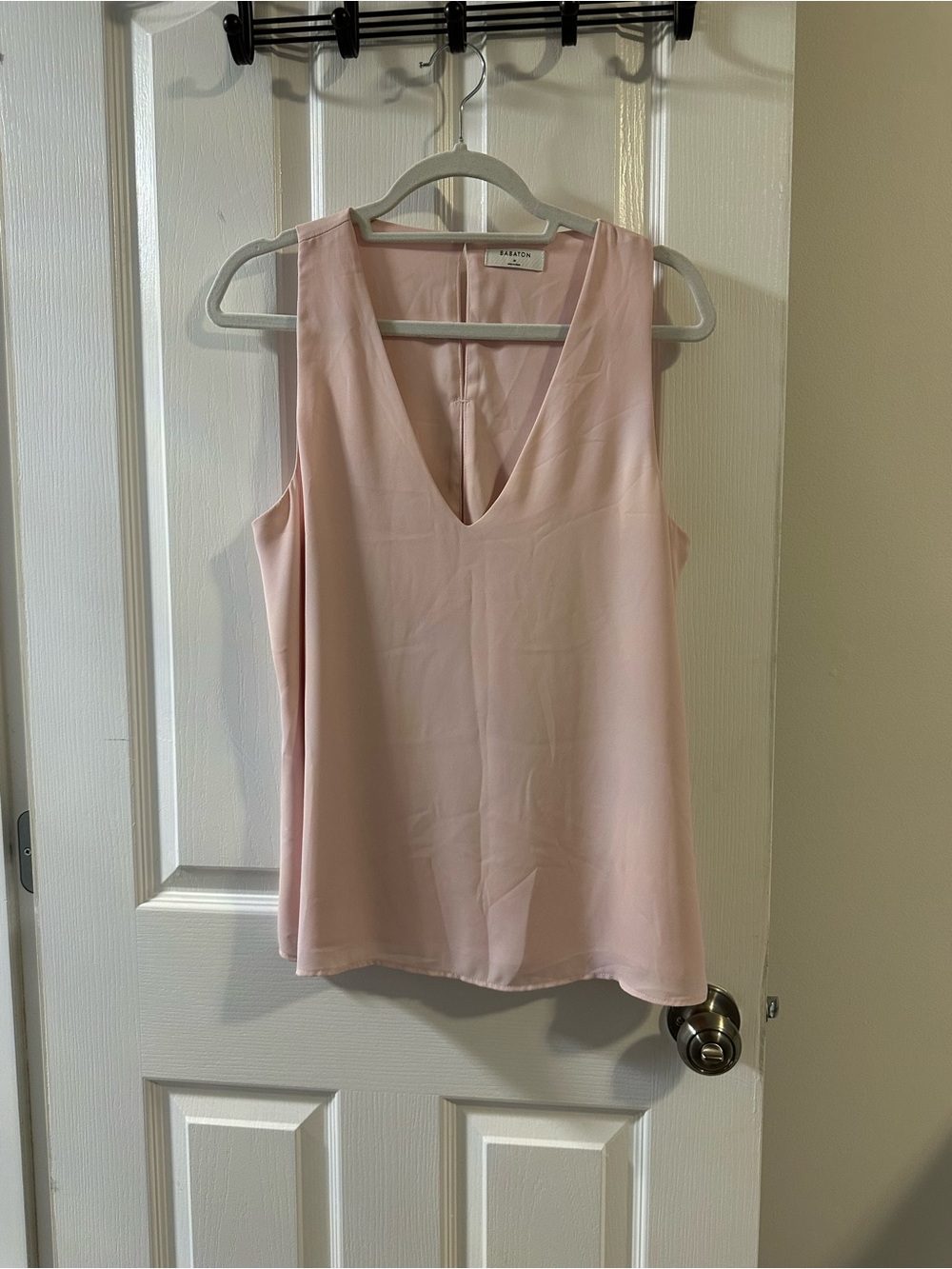 Aritzia/Babaton Pale Pink Maddox Blouse